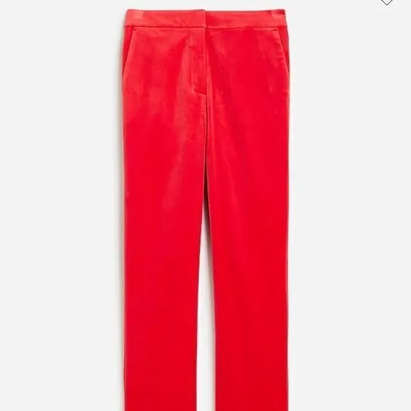 J.Crew Kate straight-leg pant in stretch velvet - Picture 3 of 8